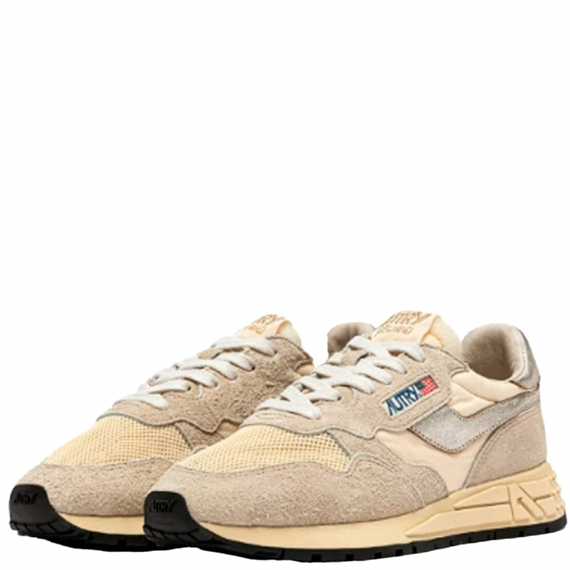 Autry Reelwind Low Sneakers, Ecru/Platin